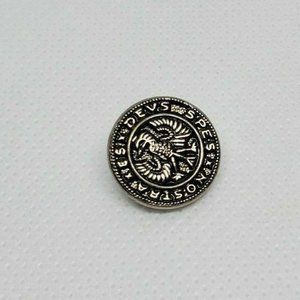 Vintage Hessian Soldier Button Es Devs Spes Nostra Teutonic Eagle Military #61